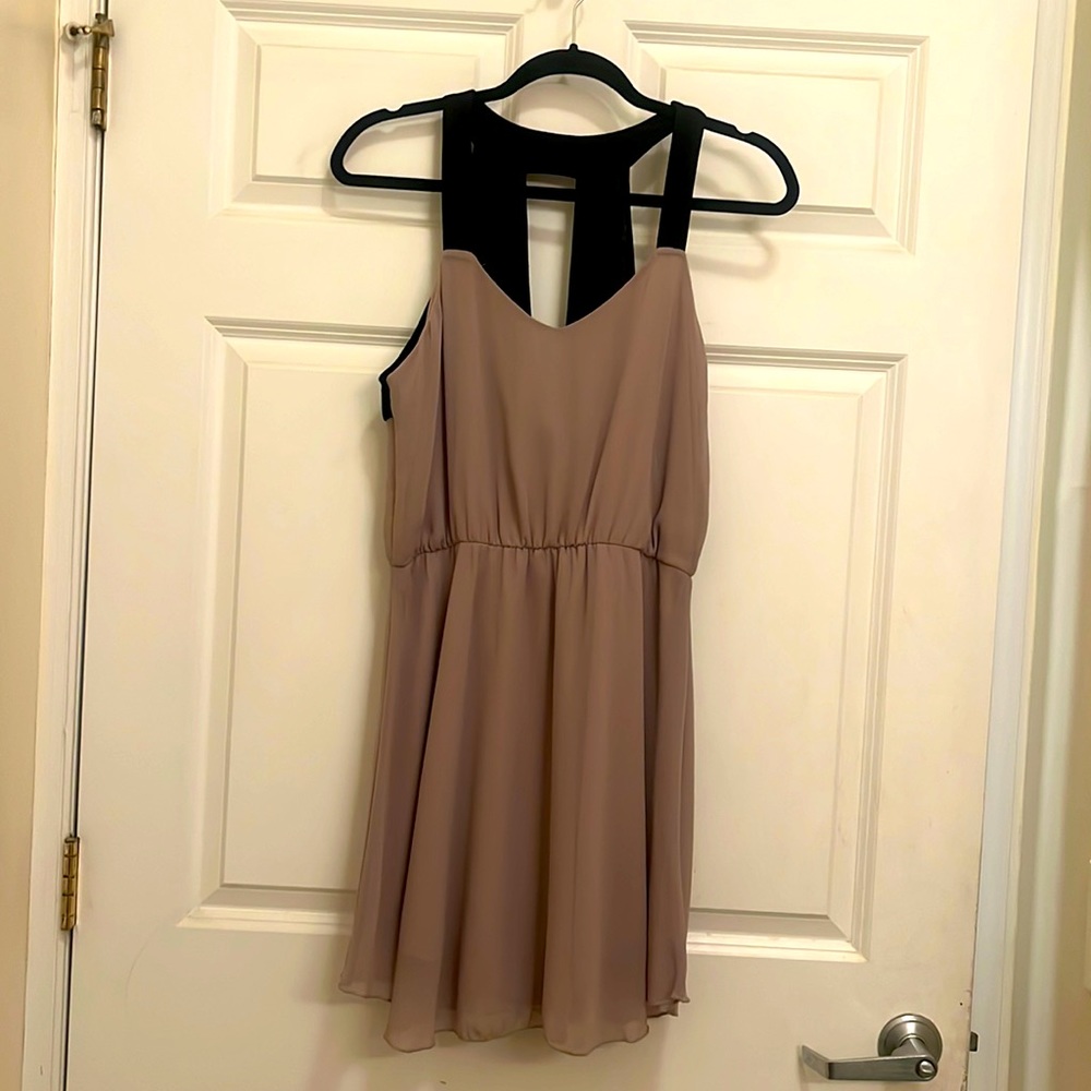 Final Touch Sleeveless Nude Dress